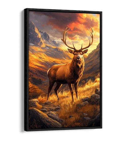 Majestic stag standing - majestic,