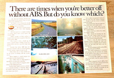 AUDI ABS - 200 TURBO, QUATTRO, 100, 200 - FRAMEABLE ORIGINAL CLASSIC CAR ADVERT