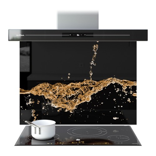 Kitchen glass splashback - kitchen,