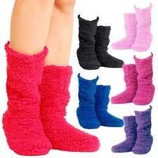 WARM FLEECE SLIPPER BOOTS COSY