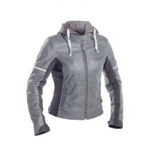 Richa Toulon 2 Ladies Leather Motorcycle Jacket - Grey UK16 EU44. NEW