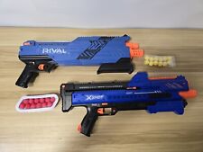 Nerf Rival Atlas XVI-1200 blaster gun - TEAM BLUE + Xshot Chaos Orbit Shotguns
