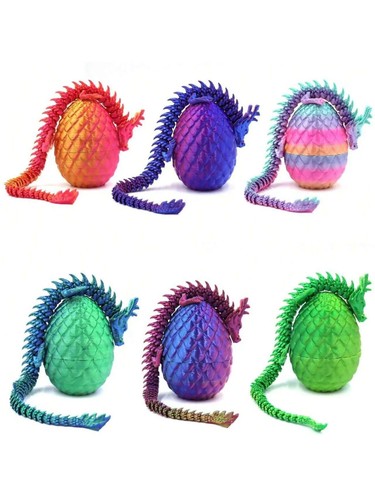 Printed dragon egg full - 3d, in