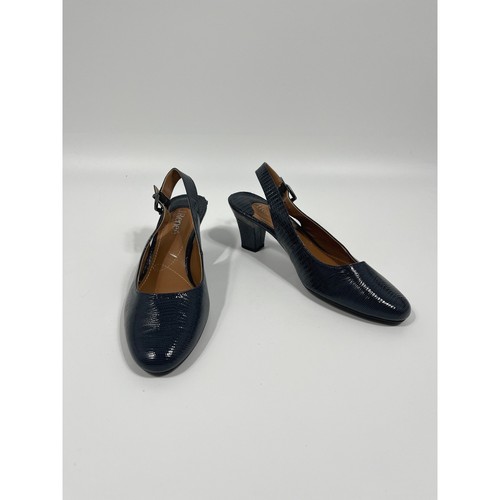 Women faux snakeskin slingback - women,