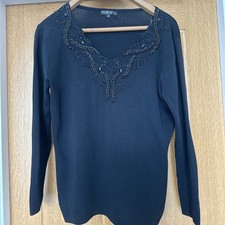 Lovely Embellished Frank Saul Top Size M