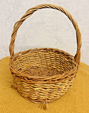 Large Vintage Wicker Egg