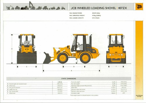 Jcb 407zx wheeled loading - 407zx,
