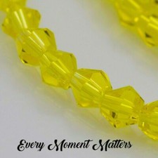 100 x CRYSTAL GLASS BICONES