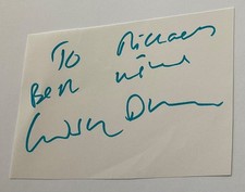 CLIVE DUNN (Dads Army ) Genuine Handsigned Photograph Signature on cut AlbumPage