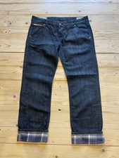 Men’s Superdry ‘Lumber Mill’ Jeans With Plaid Turn-up, Excellent Condition