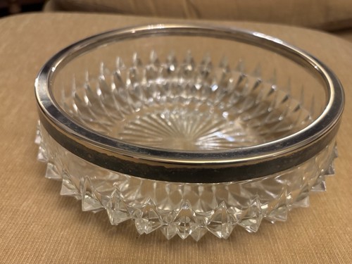 Faceted vintage glass fruit - faceted,