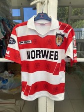 WIGAN WARRIORS RUGBY LEAGUE  VINTAGE SHIRT ELLGREN JERSEY PUMA SIZE Small 1992