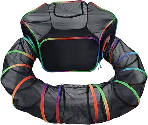 Portable pet cat dog playpen - dog,