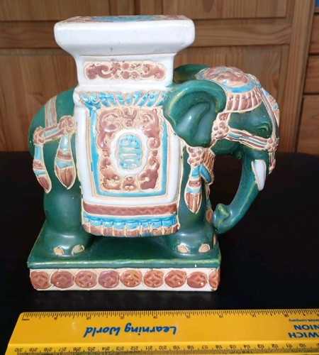 Ceramic elephant plant - ceramic, stand