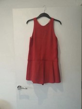 Zara Red Skort Playsuit Size S