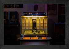 Vintage rock ola jukebox - vintage,