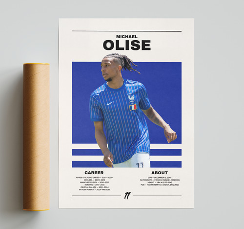 Michael olise poster - poster,, france