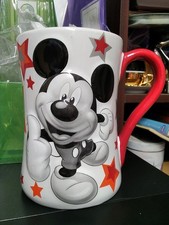 Rare Disney Store Exclusive Mickey Mouse Stars 3D Raised Coffee Mug Cup