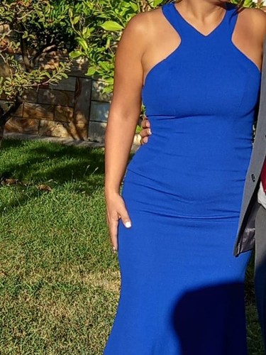 Oleg cassini blue long - oleg,