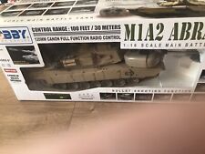 Abrams M1A2 1-16 Remote Control Tank .with Bullet Firing & Smoke. Used Once.