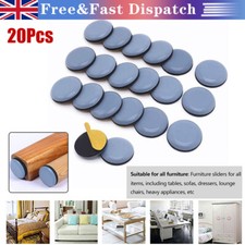 20X Furniture Sliders Protector Sofa Dining Chair Feet Floor Glider For Carpets