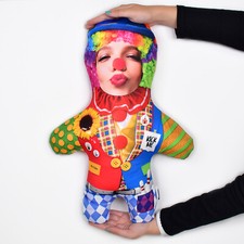Clown | Personalised Mini Me™ | Photo Doll | Face Teddy | Funny Photo Gift