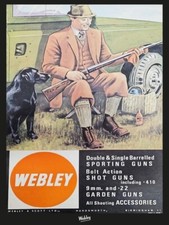 Webley vintage metal sign - webley,