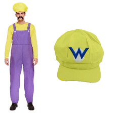 Wario Costume + Hat Set Fancy