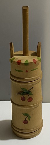 Vintage wooden butter - 5”,