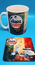 Vespa Service Mug And Coaster Set ( Special Price )
