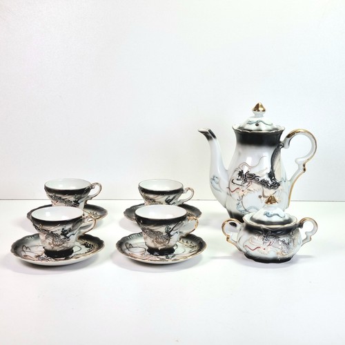 Japanese moriage dragonware - moriage,