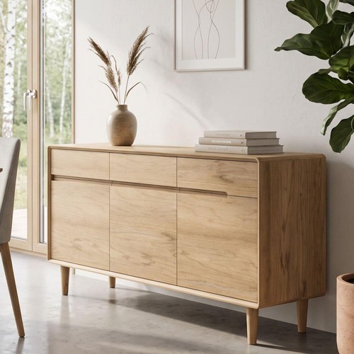 Solid oak door - solid, 3