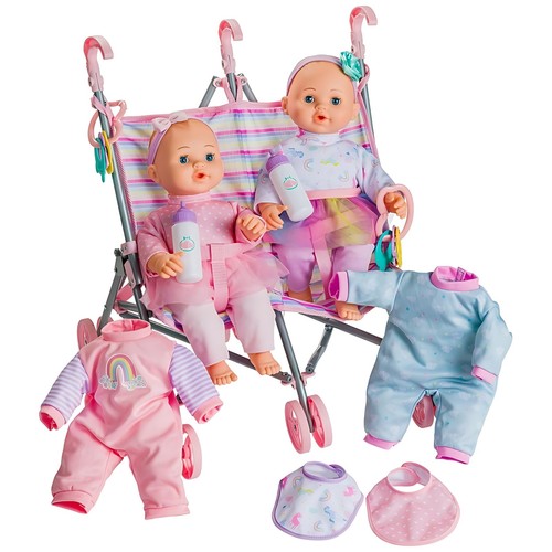 Baby doll and twins - and, stroller