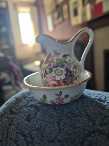 Vintage miniature jug and - vintage, bowl