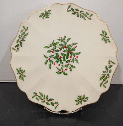 Lenox holiday flat scalloped - flat,