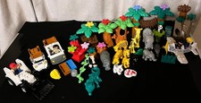 Large Duplo Jungle Zoo Collection - Animals, Trees, Vehicles, Accessories