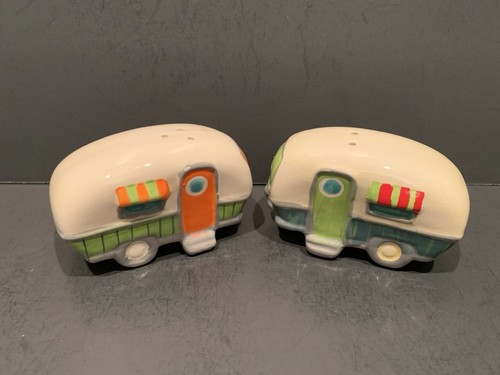 Retro camper salt pepper - camper, &