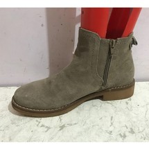 Hush Puppies size 5 womens beige suede ankle chelsea boots shoes - AA
