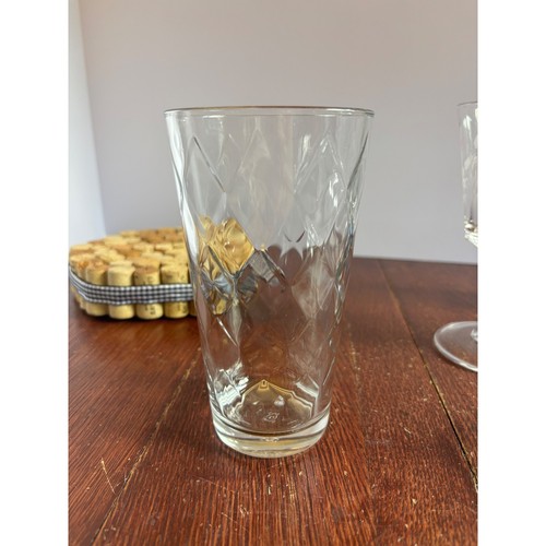 Vintage clear glass - glass, diamond