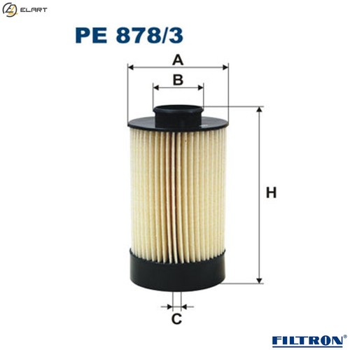 Fuel filter 878 - 878/3, for
