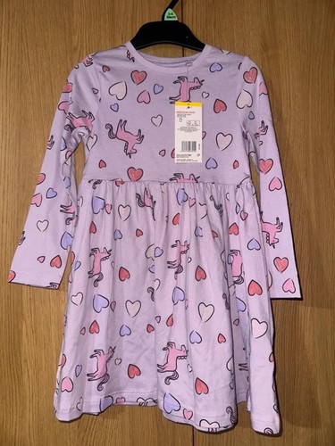 Girls unicorn dress 3 - f&f, 3-4