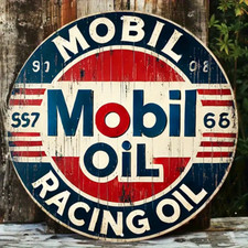 Vintage Retro Mobil Racing Oil