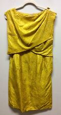 Vintage 1960s Yellow Silk