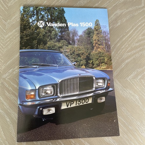 Vanden plas 1500 - plas, folder