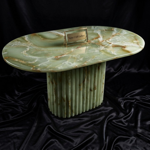 Luxury green onyx oval coffee - luxury,