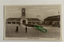 The Ferry Seacombe. Animated View Double Decker Buses. Unposted RPPC