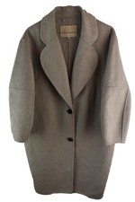 Kley Womans Wool Blend Grey Overcoat Jacket Size S Outdoors Long