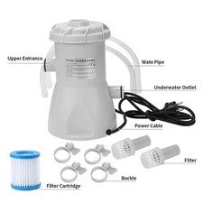 Filter Pump 300 530 800 1000 GAL Gallon Above Ground Swimming Pool Pump filter