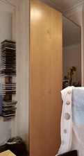 Wardrobe/Pax Ikea/ 1 Door Birch Veneer and 1 Mirror Door/ Excellent condition 