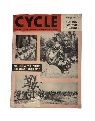 Cycle magazine january 1958 - cycle,